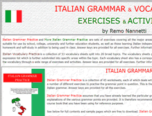 Tablet Screenshot of italiangrammar.com